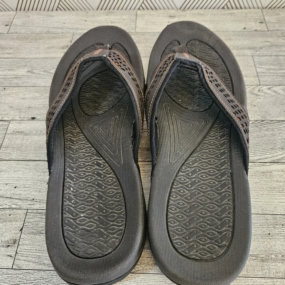 HOBIBEAR Mens Ramble Lite Flip Flop Thong Sandals Size 12US 46 EU